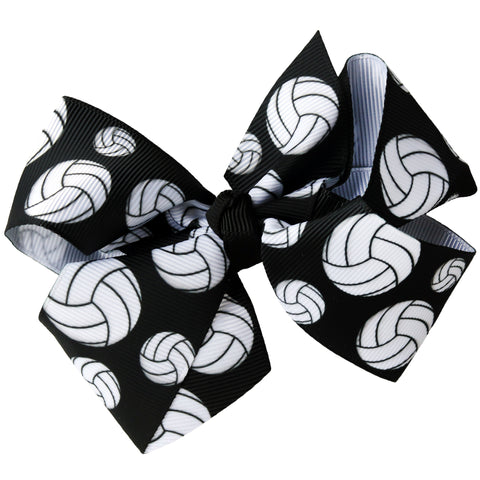 Classic Bow With Clip Holder Hair Bows Ribbon Bow Tie For Girls Volleyball