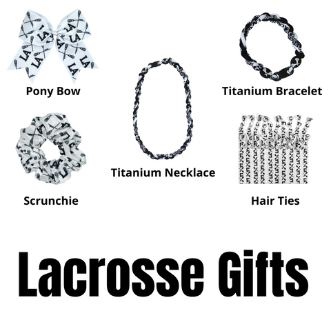 Lacrosse Gifts for Teen Girls Customize Hair Bows Ribbon Ponytail Headband Jewelry Scrunchie Accessories