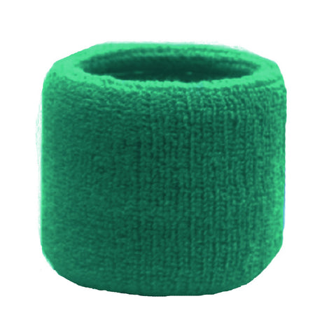 Sweatband for Wrist Terry Cotton Wristband Green