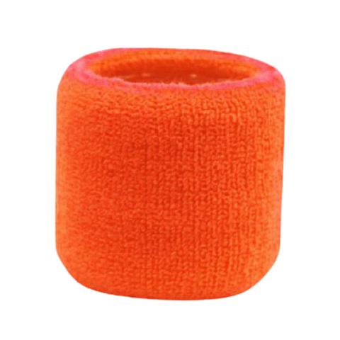 Sweatband for Wrist Terry Cotton Wristband Orange
