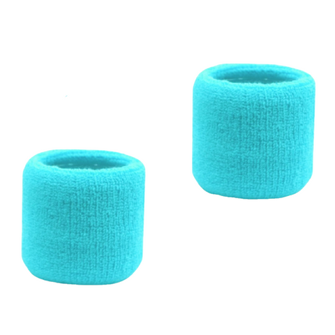 Sweatband for Wrist Terry Cotton Wristbands 2 Pack Teal