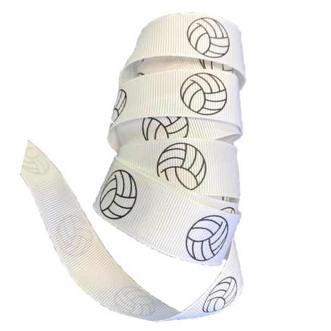 Volleyball Ribbon White 5 Yards to use for Ponytail Holders Streamers on Your Bag to Show Spirit or Crafts